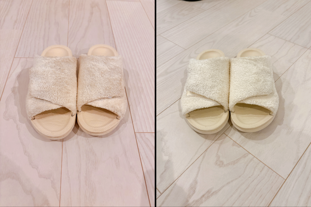 ウチッパを洗ったあとのビフォーアフター