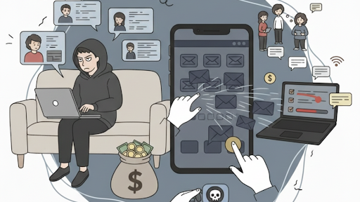 DM送信バイトが怪しい理由とリスク